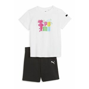 Set de tricou cu imprimeu si pantaloni scurti - 2 piese imagine