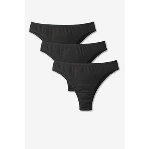 Set de chiloti tanga din amestec de bumbac - 3 perechi imagine