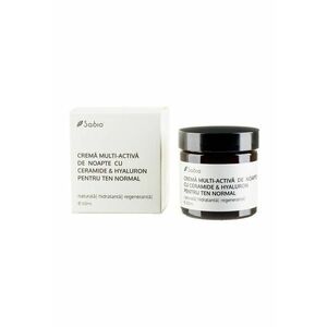 Crema pentru ten normal multi-activa - de noapte - cu ceramide si hyaluron - 60 ml imagine