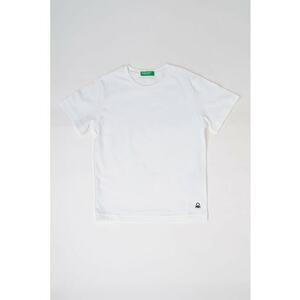 Tricou din bumbac cu decolteu la baza gatului imagine