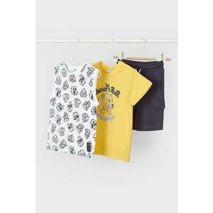 Set de pantaloni scurti si tricou din bumbac - 2 piese imagine