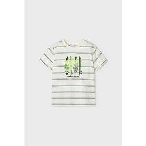 Tricou in dungi cu decolteu la baza gatului imagine