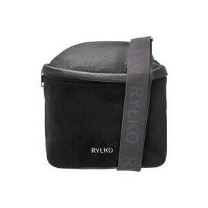 Geanta crossbody de piele si piele intoarsa imagine