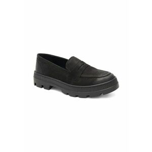 Mocasini dama - 304753 - Piele nabuc - Negru imagine