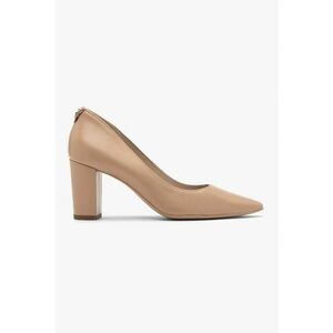 Pantofi de piele intoarsa cu toc imagine