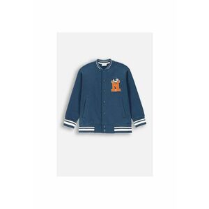 Bluza sport cu buzunare oblice - Albastru imagine
