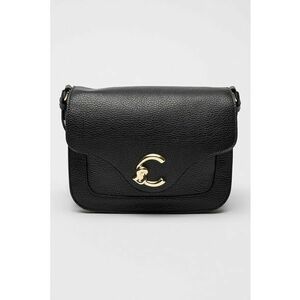 Geanta crossbody de piele cu logo C-Me - Negru imagine