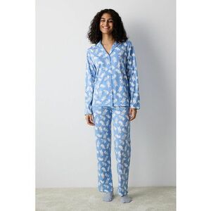 Pijama lunga cu imprimeu imagine