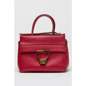 Geanta crossbody din piele cu maner dublu rotund fixat imagine
