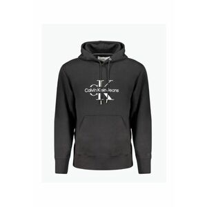 Hanorac barbati J30J325429 din bumbac cu imprimeu cu logo si croiala Regular fit - Negru imagine