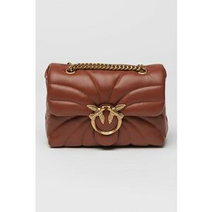 Geanta crossbody mica din piele cu aspect matlasat Love imagine