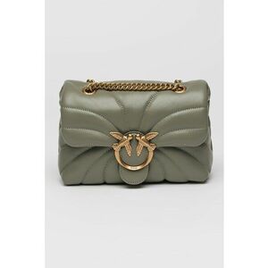 Geanta crossbody mica din piele cu aspect matlasat Love imagine