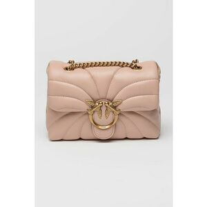 Geanta crossbody mica din piele cu aspect matlasat Love imagine