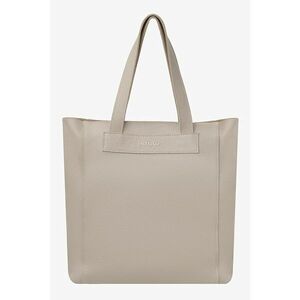 Geanta tote de piele cu logo metalic imagine