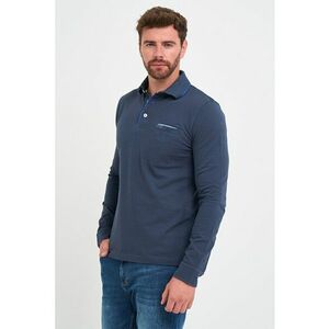 Bluza polo cu buzunar aplicat imagine