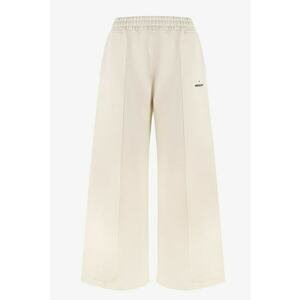 Pantaloni sport cu croiala ampla - Alb imagine