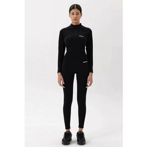 Colanti pentru fitness cu talie inalta - fara cusaturi - Negru imagine