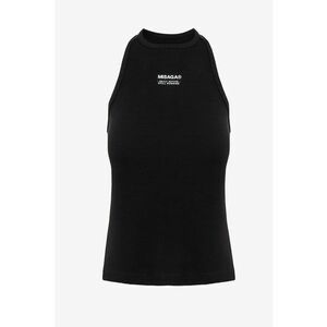 Top din bumbac organic cu detaliu text - Negru imagine