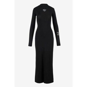 Rochie maxi cu maneci lungi - Negru imagine