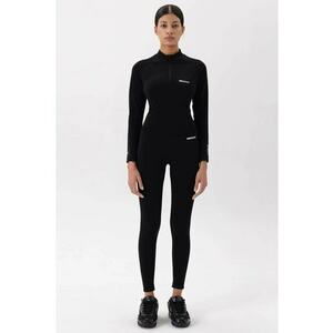 Bluza cu maneci raglan si fenta scurta cu fermoar - Negru imagine