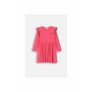 Rochie striata cu maneca lunga si patch imagine