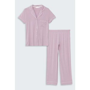 Pijama cu buzunar pe piept imagine
