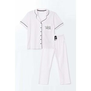 Pijama de bumbac cu dungi imagine