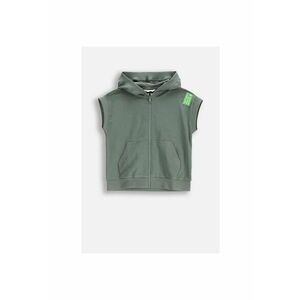 Hanorac cu fermoar fara maneci - Verde sparanghel imagine
