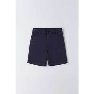 Pantaloni scurti din amestec de bumbac cu model uni imagine