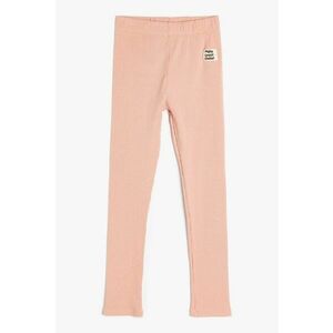 Pantaloni striati cu text aplicat imagine