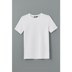Tricou uni cu decolteu la baza gatului imagine