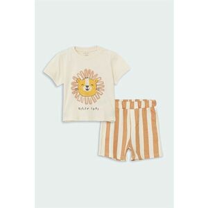Set de tricou de bumbac si pantaloni scurti - 2 piese imagine