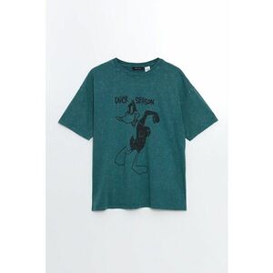 Tricou de bumbac cu imprimeu Daffy Duck imagine