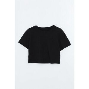 Tricou crop din bumbac imagine
