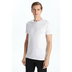 Tricou de bumbac cu decolteu rotund imagine