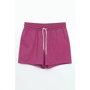 Pantaloni scurti uni cu snur in talie imagine