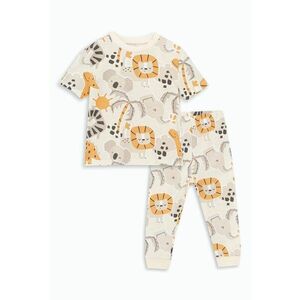 Pijama de bumbac cu imprimeu Safari imagine