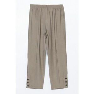 Pantaloni crop cu talie elastica imagine