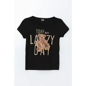 Tricou de bumbac cu model grafic imagine