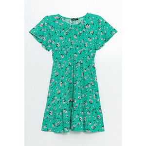 Rochie evazata cu model floral imagine