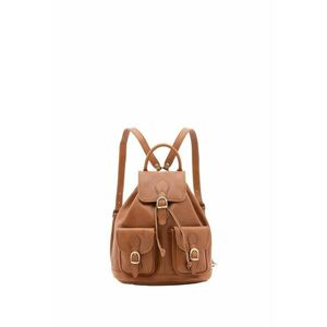 Rucsac de piele cu buzunare cu clapa imagine