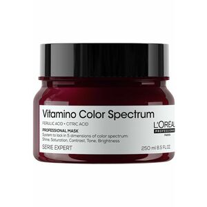 Masca pentru par vopsit L’Oreal Professionnel Serie Expert Vitamino Color Spectrum - pentru fixarea culorii - par mai matasos & puternic - par stralucitor - cu Acid Feluric & Acid Citric fara sulfati - produs vegan - 250ml imagine
