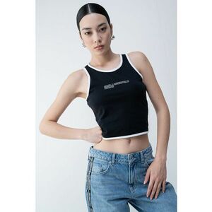 Top crop din amestec de bumbac organic imagine