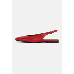 Pantofi din piele cu varf patrat imagine