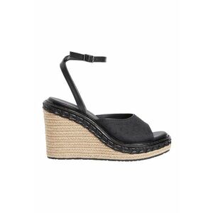 Sandale-espadrile wedge cu logo imagine