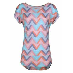 Tricou Leila - Albastru/Roz - Femei - imagine
