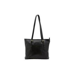 Geanta shopper de piele cu bretele ajustabile imagine