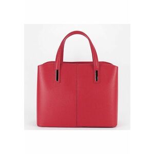 Geanta mare rosie din piele naturala 8922 M6 17135 imagine