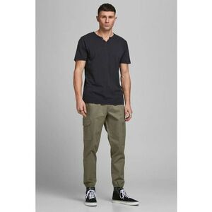 Tricou slim fit cu decolteu Henley Slipt imagine