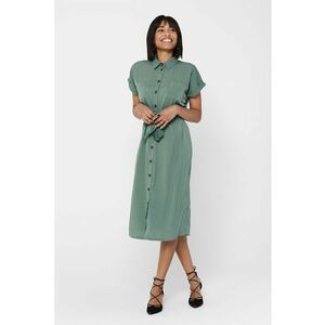 Rochie-camasa midi cu buzunare pe piept imagine